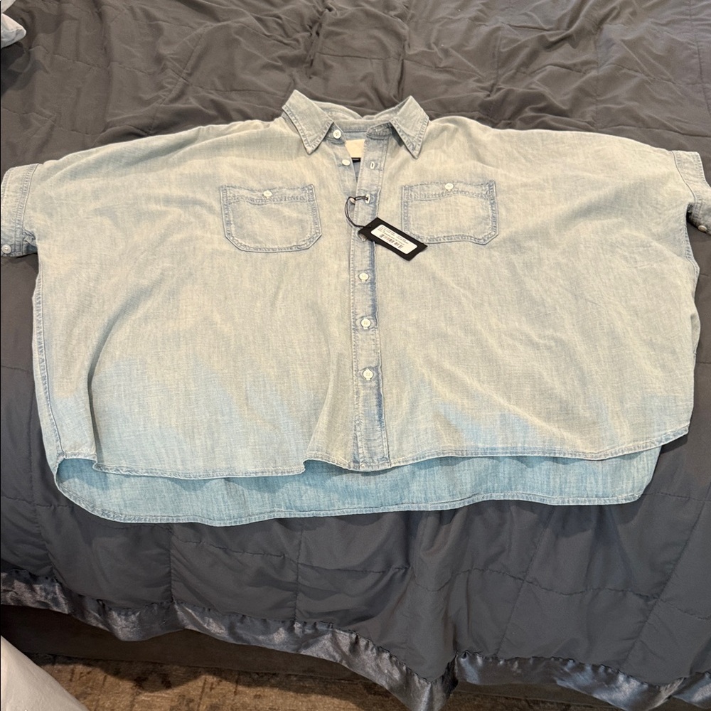 R13 casual denim oversized shirt. Brand new with tags
